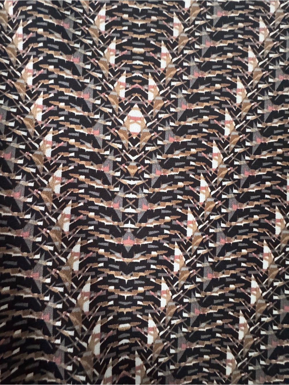 Veronica M geometric print shorts romper with tie waist, XS - Picture 5 of 8